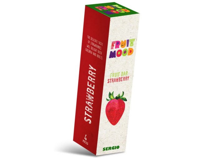 Sergio Ovocná tyčinka Fruit Mood jahoda 4 ks 1
