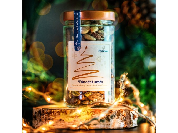 NUTSMAN Vánoční směs oříšků SKLO 1