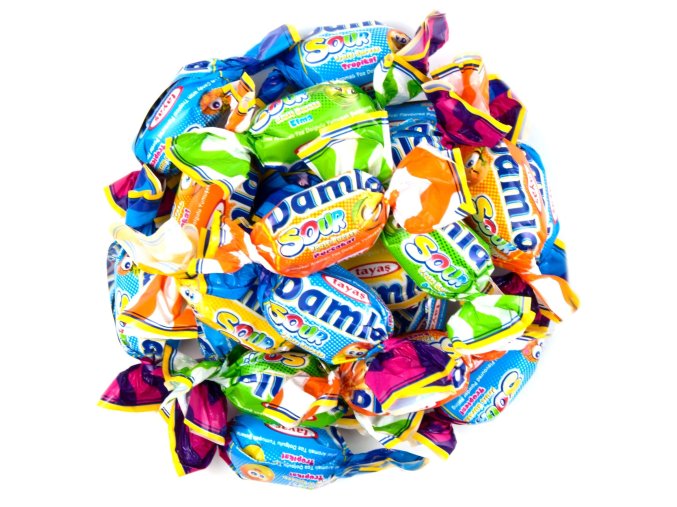 NUTSMAN Ovocné kyselé karamelky Damla Sour Fruit Bursts