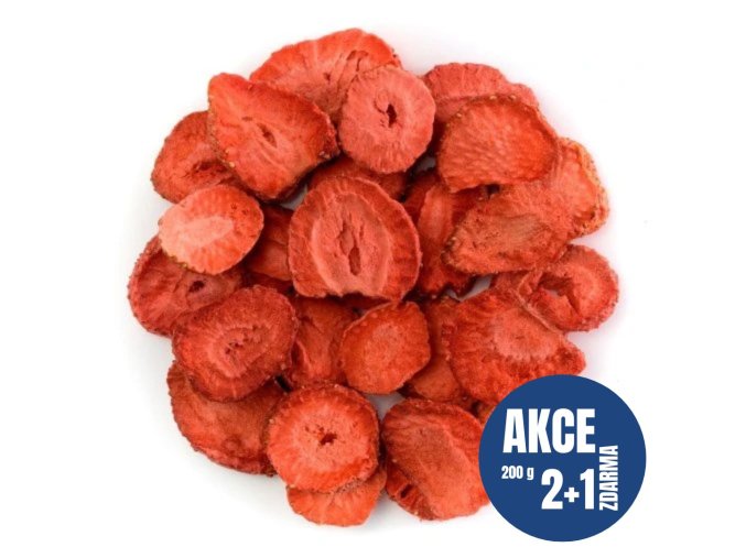 NUTSMAN JAHODY LYOFILIZOVANÉ 200 G 2+1 ZDARMA