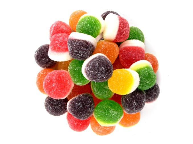 NUTSMAN Želé ovocné kopečky se sladkým posypem AKCE 1 kg