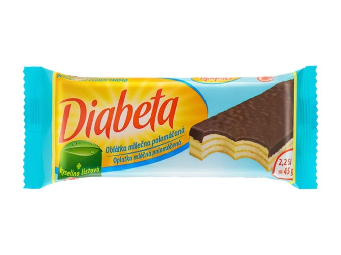 PLH Diabeta Oplatka mléčná polomáčená 45 g