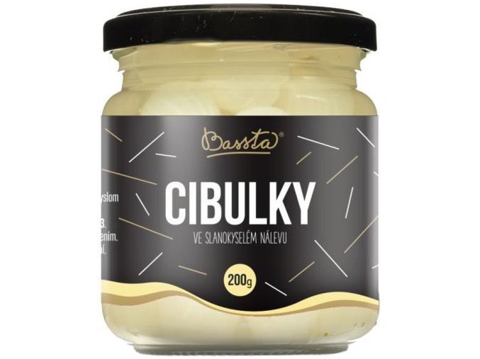 BASSTA Cibulky ve slanokyselém nálevu 200 g