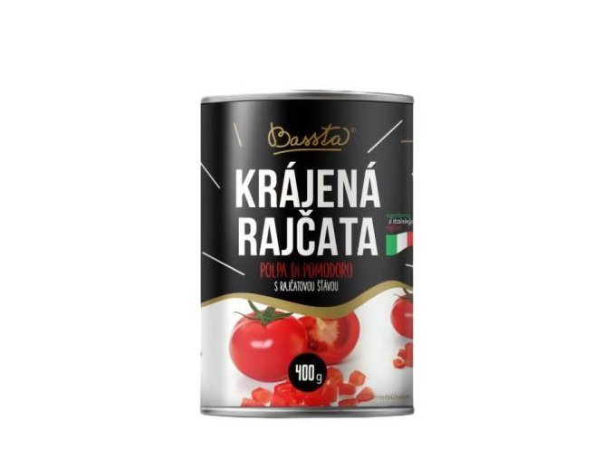 BASSTA Krájená rajčata s rajčatovou šťávou 400 g