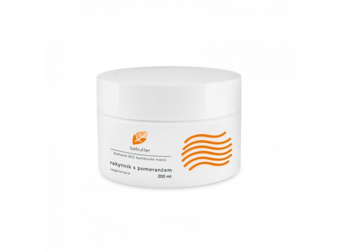 AROMATICA Bebutter Šlehané bio bambucké máslo rakytník s pomerančem 200 ml DMT 05/25