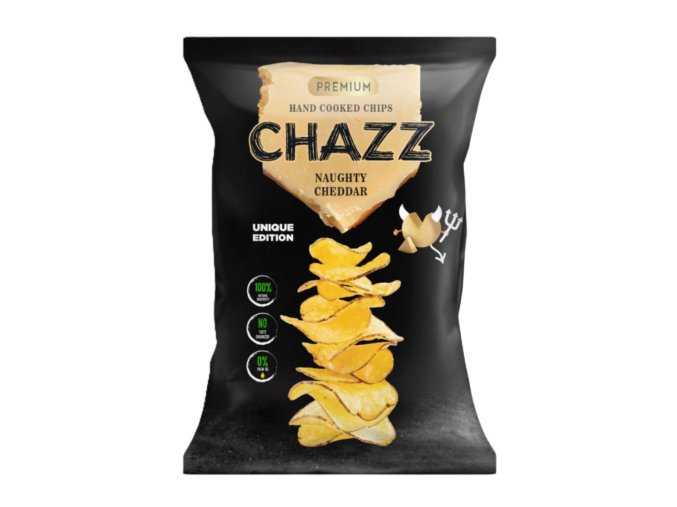 CHAZZ Bramborové chipsy s čedarem 90 g