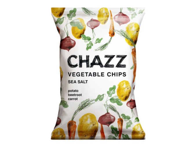 CHAZZ Zeleninové chipsy s mořskou solí 75 g