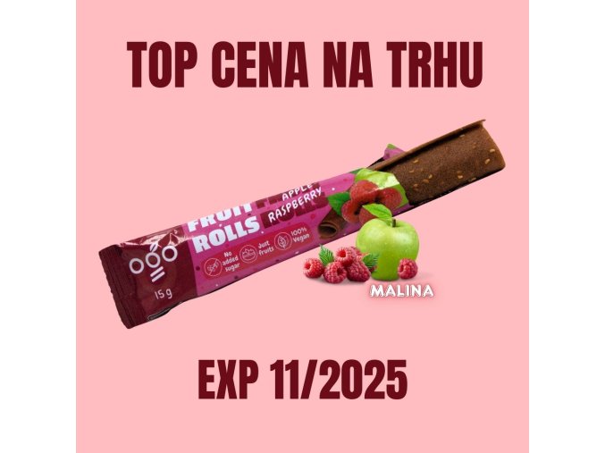 OGO Ovocná trubička jablko malina 15 g EXP 11 2025