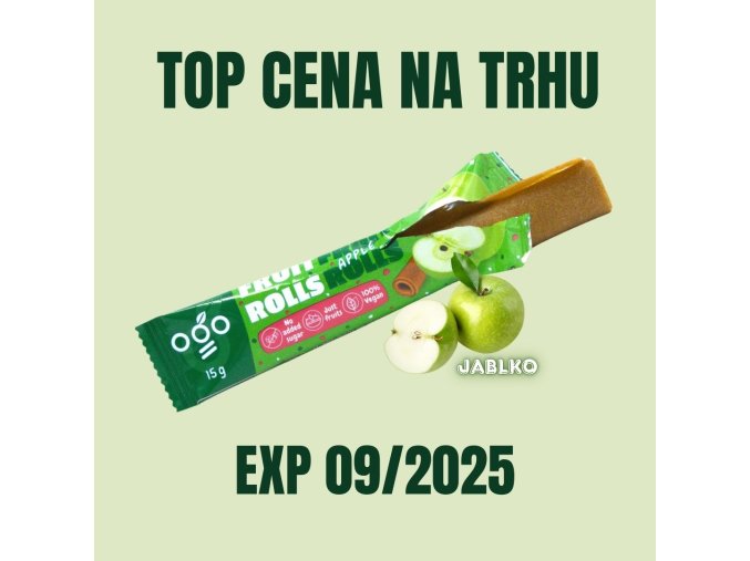 OGO Ovocná trubička jablko 15 g EXP 09 2025