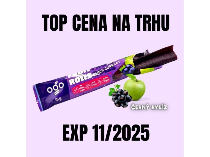 OGO Ovocná trubička jablko černý rybíz 15 g EXP 112025