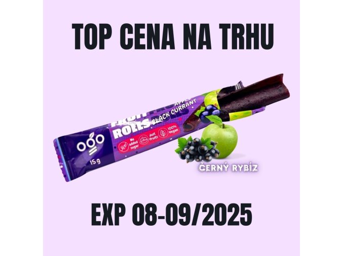 OGO Ovocná trubička jablko černý rybíz 15 g EXP 08 09 2025