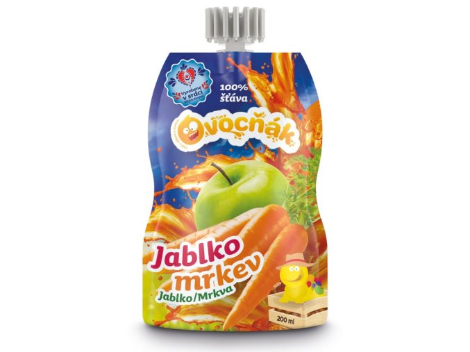 OVOCŇÁK mošt Jablko - Mrkev 200ml DMT 04 /25