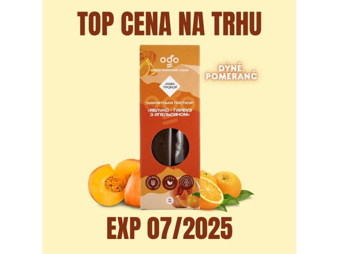 OGO Ovocná trubička jablko dýně, pomeranč 30 g EXP 072025