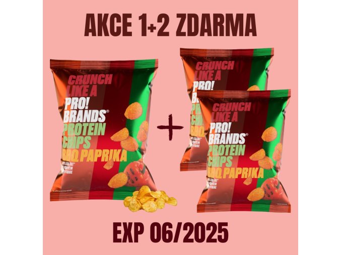 PROBRANDS CHIPSY BBQ PAPRIKA exp 062025 1+2 ZDARMA