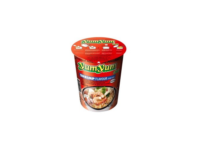 YUM YUM Instantní nudlová polévka v kelímku krevetová 70 g DMT 04/25