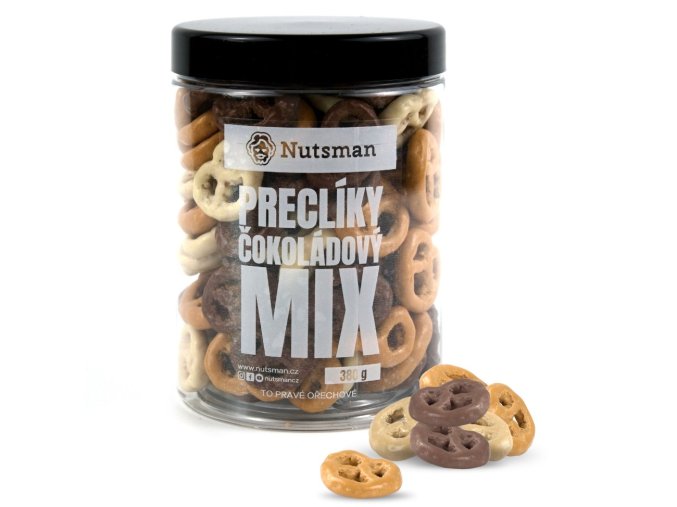 NUTSMAN Preclíky čokoládový MIX 380 g