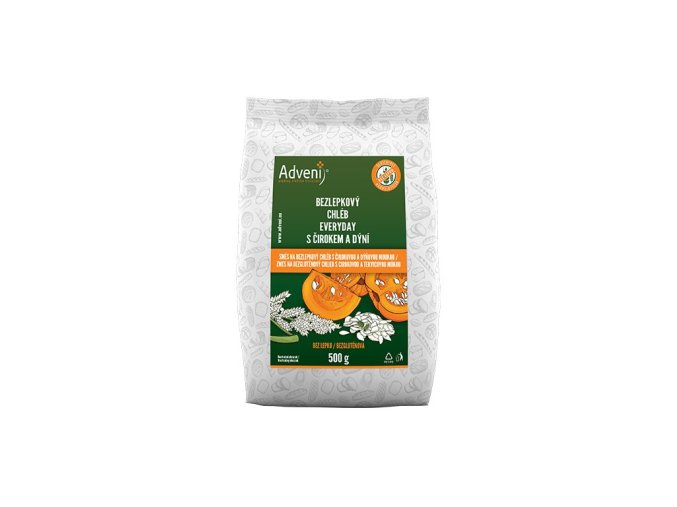 ADVENI Bezlepkový chléb EVERYDAY s čirokem a dýní 500 g DMT 05/25