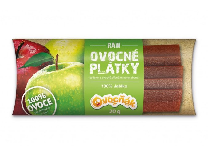 OVOCŇÁK ovocné plátky Jablko 20g DMT 04/25