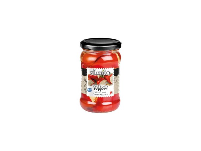 Almito Sladké cherry papriky plněné sýrem 280 g DMT 05/25