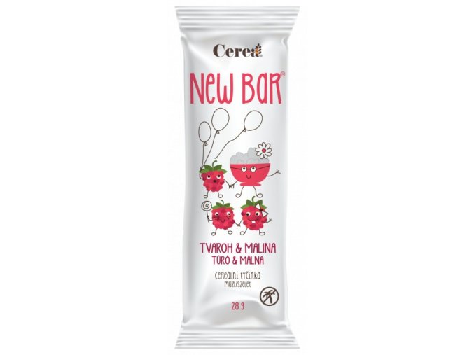 Cerea New bar TVAROH a MALINA 28g DMT 05/25