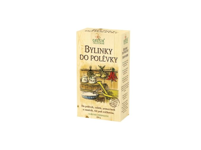 GREŠÍK Dobré koření Bylinky do polévky 100 g DMT 05/25