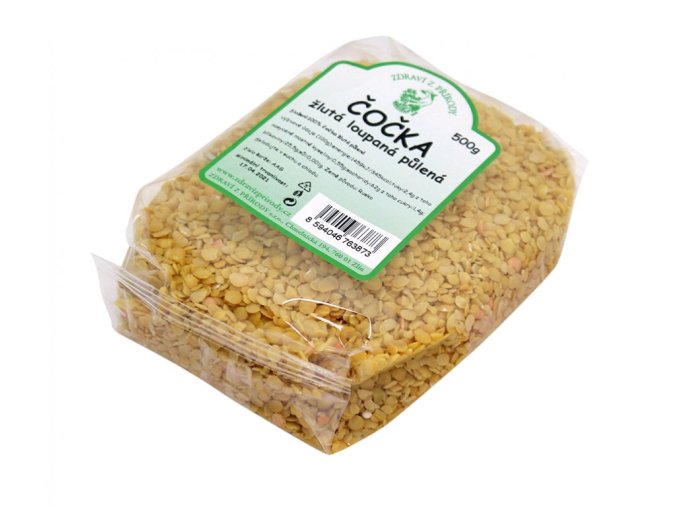 Čočka žlutá půlená 500g DMT 06/25