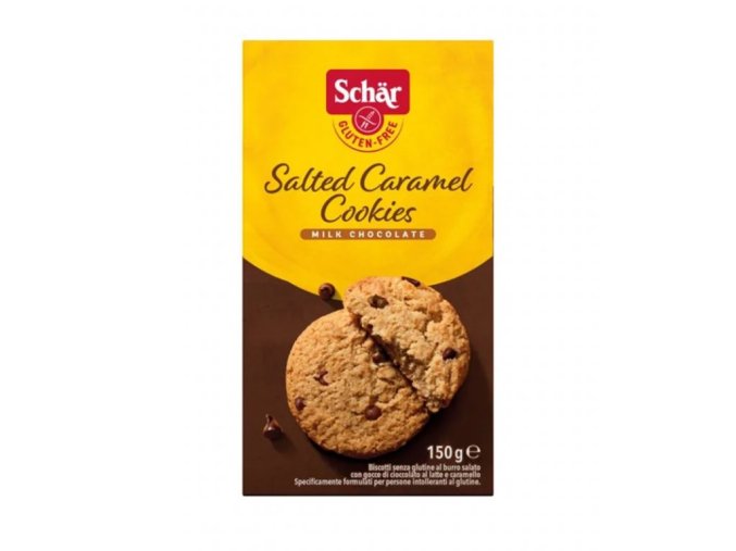 Schär Salted Caramel Cookie  slaný karamel sušenky bez lepku 150 g DMT 06/25