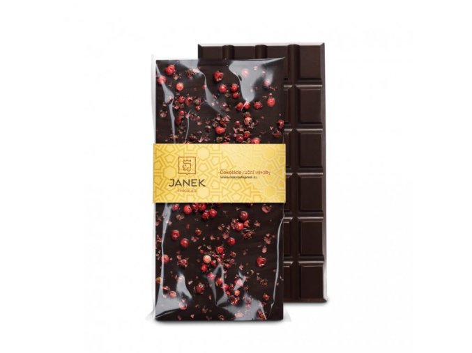 JANEK Hořká čokoláda s pepřem 85 g DMT 08/25