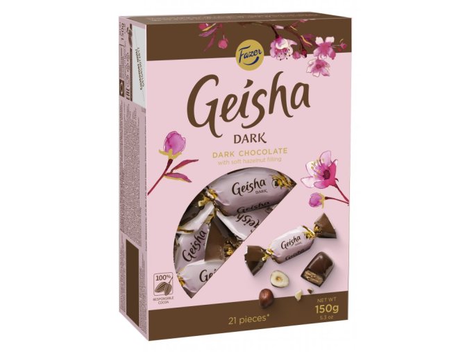 GEISHA pralinky hořké 150 g DMT 07/25