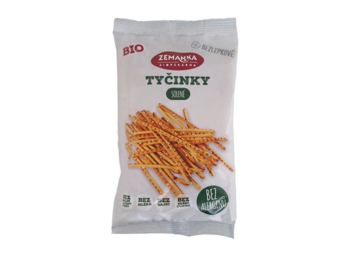 Zemanka Bio bezlepkové tyčinky solené 45 g DMT 07/25