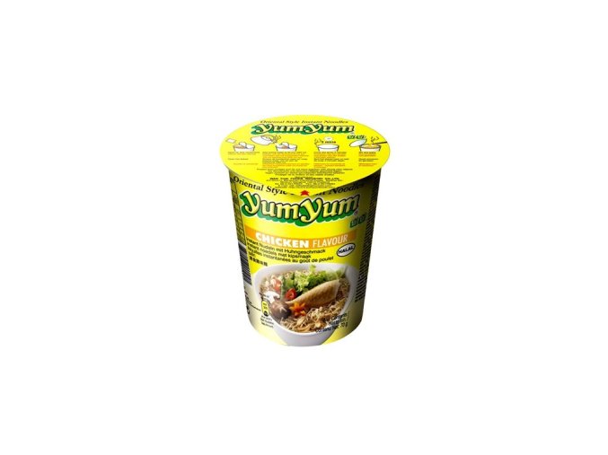 YUM YUM Instantní nudlová polévka v kelímku kuřecí 70 g DMT 07/25