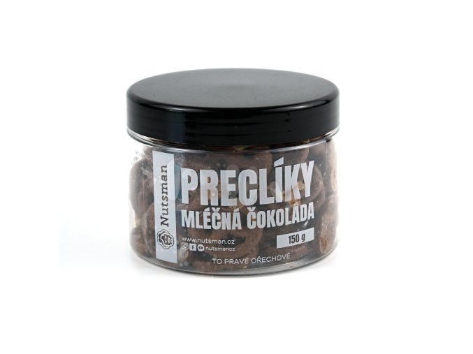 NUTSMAN Preclíky mléčná čokoláda 150 g