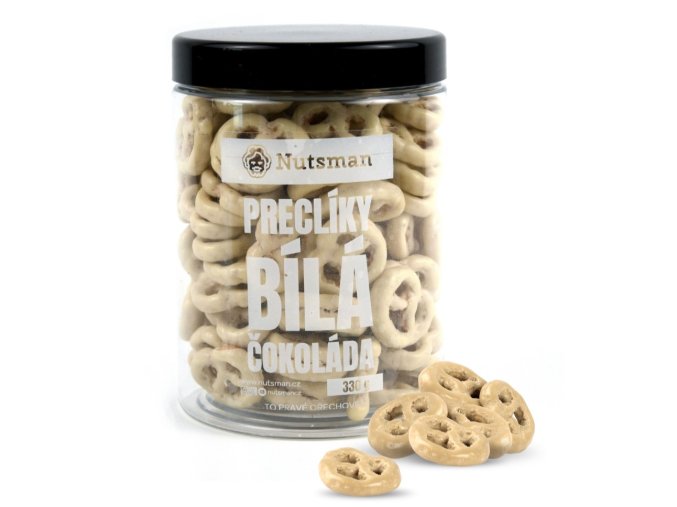 NUTSMAN Preclíky bílá čokoláda 330 g