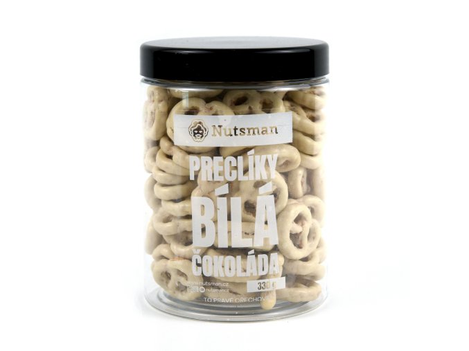 NUTSMAN Preclíky bílá čokoláda 330 g