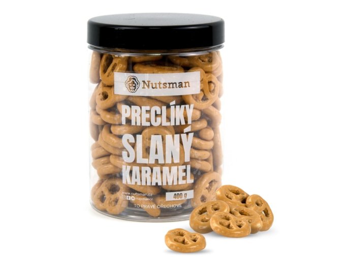 NUTSMAN Preclíky slaný karamel 400 g