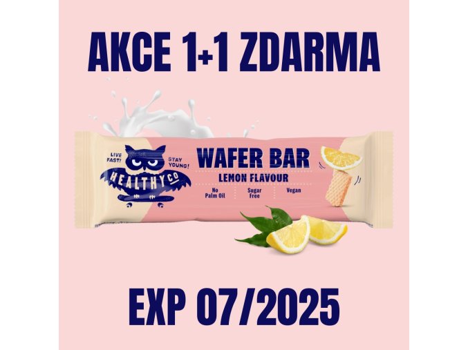 HealthyCo WAFER citron 24 g EXP 072025 1+1 ZDARMA