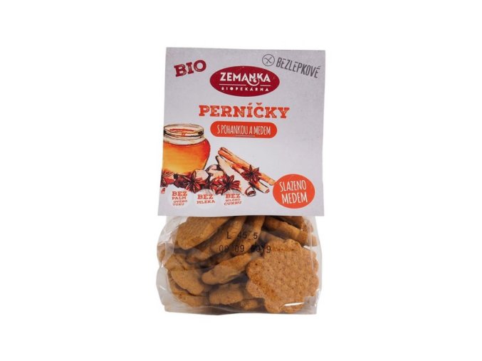 Zemanka Bezlepkové pohankové bio perníčky 100 g DMT 08/25