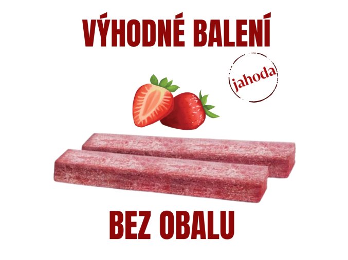 NUTSMAN Fruit Mood ovocná tyčinka jahoda BEZ OBALU