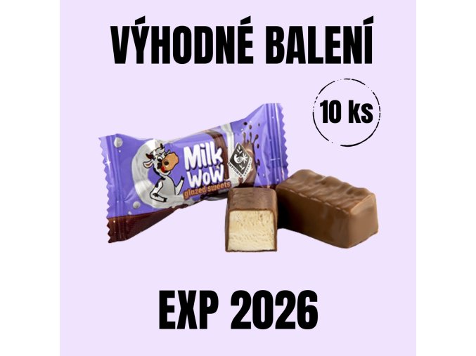 NUTSMAN Mini tyčinky Milk Wow 10 ks EXP 2026