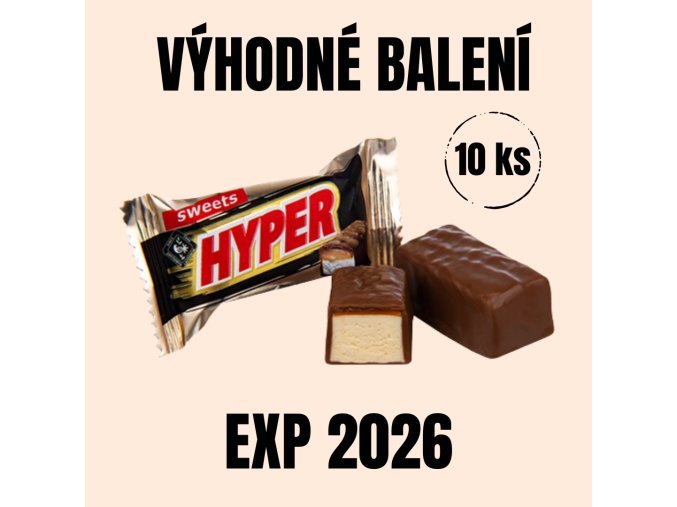 NUTSMAN Mini tyčinky HYPER 10 ks EXP 2026