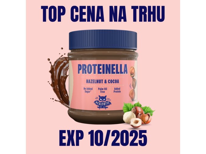HealthyCo Proteinella lískový oříšek 200 g EXP 26.10.2025