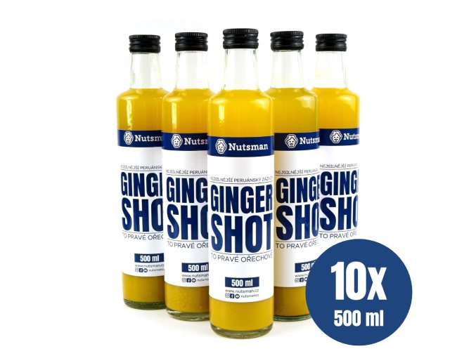 NUTSMAN Ginger Shot 10x500 ml