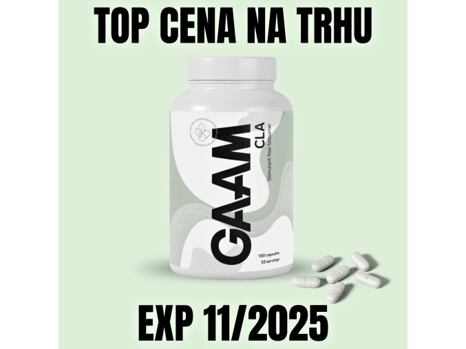 GAAM CLA 100 kapslí EXP 112025