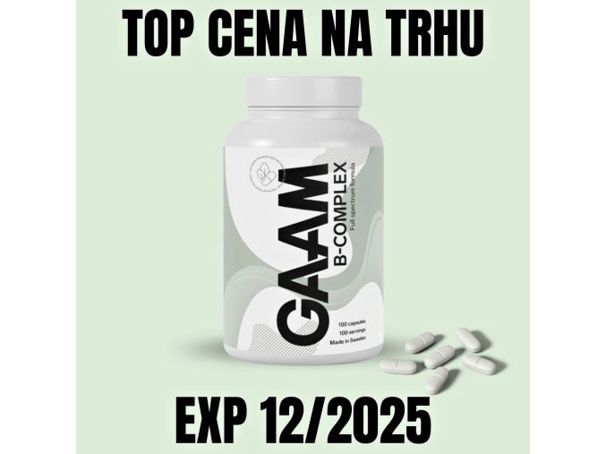GAAM B Complex 100 kapslí EXP 122025