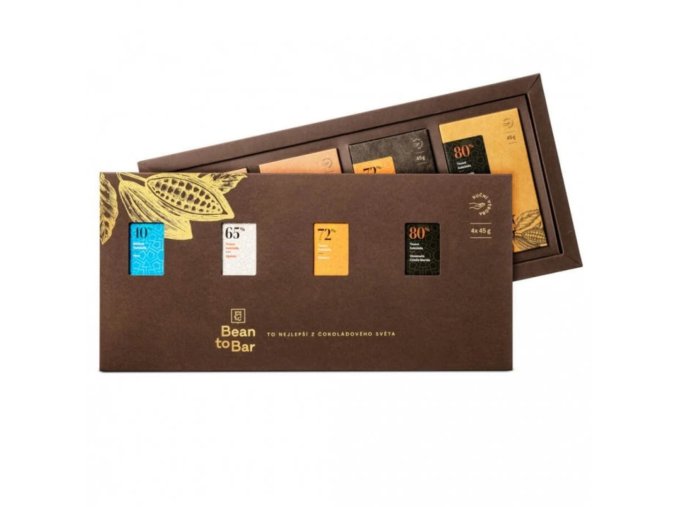 JANEK Dárková krabička bean to bar čokolád 1