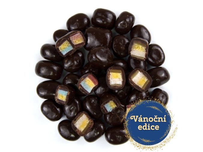 NUTSMAN Ovocné želé v hořké čokoládě Vánoční edice