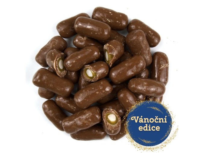 NUTSMAN Broskvový pendrek v mléčné čokoládě Vánoční edice