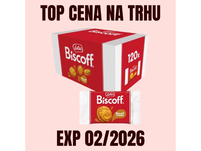 Lotus Biscoff Plněné sušenky Biscoff Cream 120x10 g EXP 022026