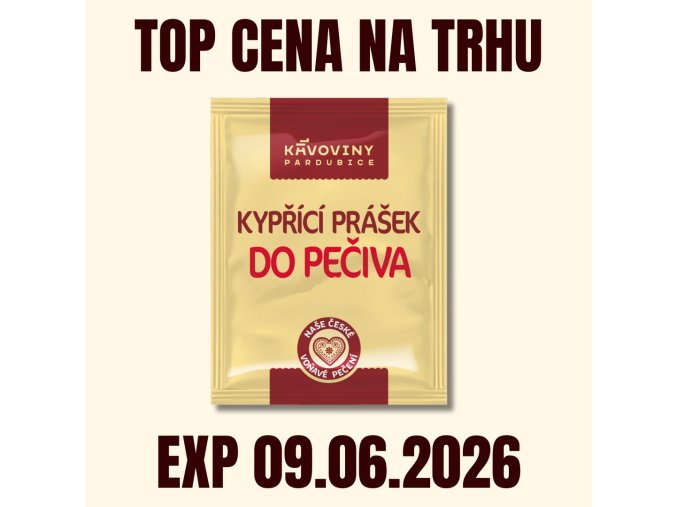 KÁVOVINY Kypřicí prášek do pečiva 13 g EXP 09.06.2026