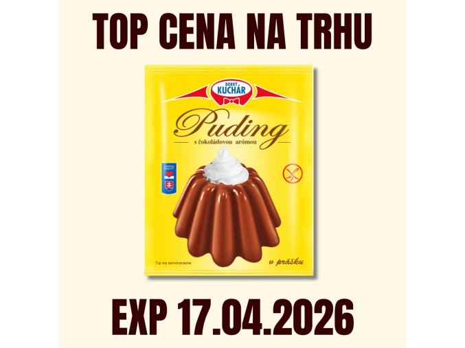 KÁVOVINY Puding čokoládový 40 g EXP 17.04.2026